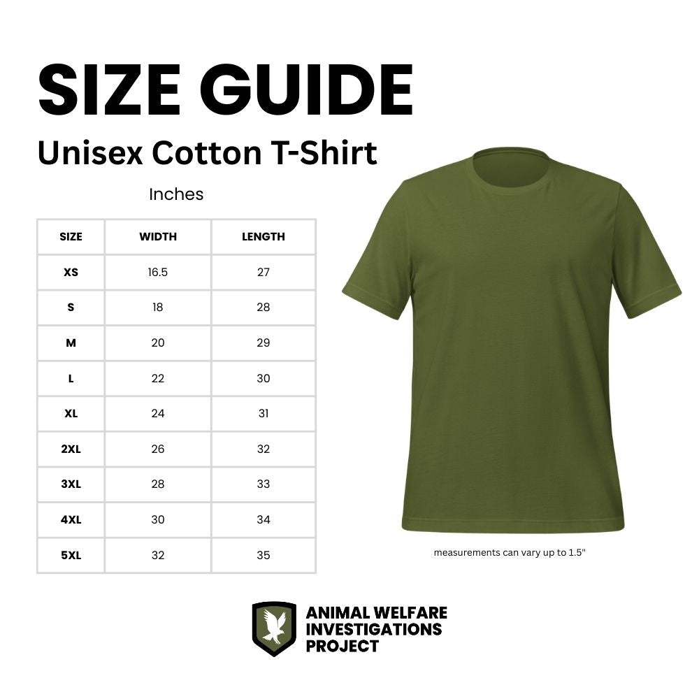 AWIP Unisex Olive Cotton T-Shirt with Logo