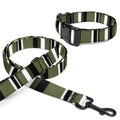 AWIP Olive Stripe Walk Set (Collar + Lead)