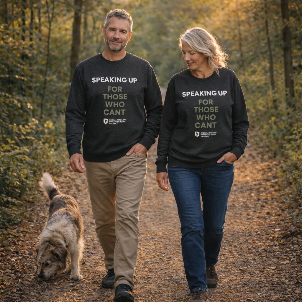 AWIP “Speaking Up for Those Who Can’t” Unisex Charcoal Grey Sweatshirt
